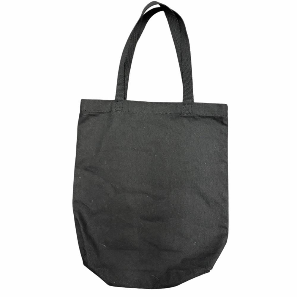 Roots Organic Cotton Black Canvas Tote View 3